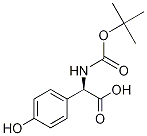 N-Boc protected D-4-hydroxyphenylglycine Structure