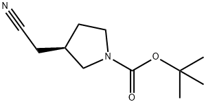 (R)-3-시아노메틸-피롤리딘-1-카르복실산TERT-부틸에스테르 구조식 이미지