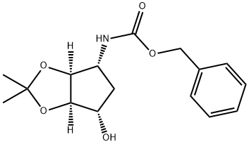 CarbaMicacid,N-[(3aS,4R,6S,6aR)-tetrahydro-6-hydroxy-2,2-diMethyl-4H-cyclopenta-1,3-dioxol-4-yl]-,phenylMethyl ester 구조식 이미지