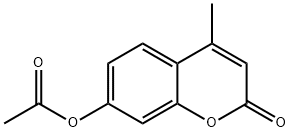 7-Acetoxy-4-methylcoumarin Structure