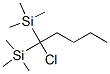 (1-클로로펜탄-1,1-디일)비스(트리메틸실란) 구조식 이미지