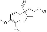 5-chloro-2-(3,4-dimethoxyphenyl)-2-isopropylvaleronitrile 구조식 이미지