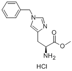 1-Phenylmethyl-L-histidine methyl ester monohydrochloride 구조식 이미지