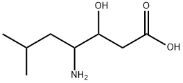 4-Amino-3-hydroxy-6-methylheptanoic acid Structure