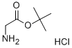Glycine tert butyl ester hydrochloride Structure