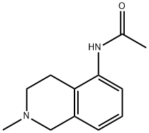 N-(1,2,3,4-테트라히드로-2-메틸이소퀴놀린-5-일)아세트아미드 구조식 이미지