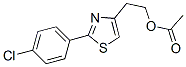 2-[2-(4-Chlorophenyl)-1,3-thiazol-4-yl]ethyl acetate 구조식 이미지