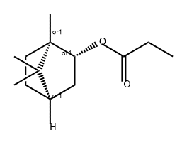 Isobornyl propanoate 구조식 이미지