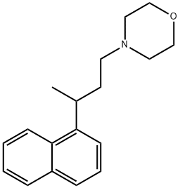 4-[3-(1-Naphtyl)butyl]morpholine Structure