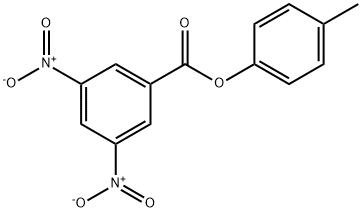 Benzoic acid, 3,5-dinitro-, 4-Methylphenyl ester Structure
