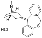 3-dibenzo[b,e]thiepin-11(6H)-ylidene-8-methyl-8-azabicyclo[3.2.1]octane hydrochloride 구조식 이미지