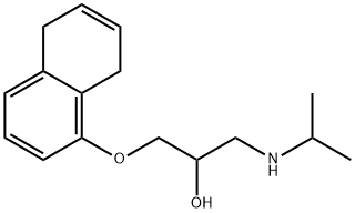 1-[(5,8-dihydro-1-naphthyl)oxy]-3-(isopropylamino)propan-2-ol 구조식 이미지
