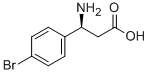 (S)-3-Amino-3-(4-bromophenyl)propionic acid 구조식 이미지
