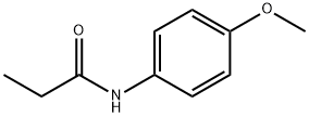 N-(4-METHOXYPHENYL)PROPIONAMIDE Structure