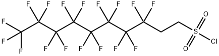 3,3,4,4,5,5,6,6,7,7,8,8,9,9,10,10,10-heptadecafluorodecanesulphonyl chloride Structure