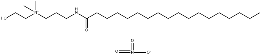 N-(2-하이드록시에틸)-N,N-다이메틸-3-[(1-옥소 옥타데실)아미노]-1-프로판아미늄 질산 염 구조식 이미지