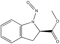 2-인돌린카르복실산,1-니트로소-,메틸에스테르,(R)-(+)-(8CI) 구조식 이미지