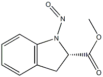 2-인돌린카르복실산,1-니트로소-,메틸에스테르,(S)-(-)-(8CI) 구조식 이미지