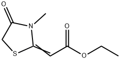 ETHYL (2Z)-(3-METHYL-4-OXO-1,3-THIAZOLIDIN-2-YLIDENE)ACETATE 구조식 이미지