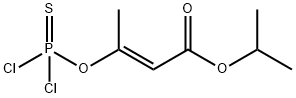 (E)-3-[(디클로로포스피노티오일)옥시]-2-부텐산1-메틸에틸에스테르 구조식 이미지