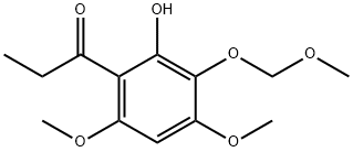 1-[2-Hydroxy-4,6-diMethoxy-3-(MethoxyMethoxy)phenyl]-1-propanone 구조식 이미지