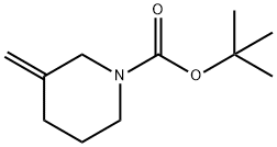 N-BOC-3-METHYLENE-PIPERIDINE Structure