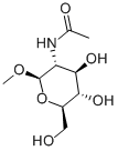 METHYL-2-ACETAMIDO-2-DEOXY-SS-D-GLUCOPYRANOSIDE 구조식 이미지