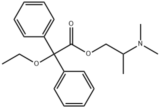 Diphenylethoxyacetic acid 2-(dimethylamino)propyl ester Structure