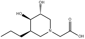 1-피페리딘아세트산,3,4-디하이드록시-5-프로필-,(3R,4R,5R)-(9CI) 구조식 이미지