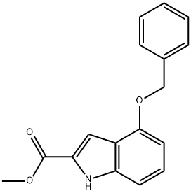4-BENZYLOXY-1H-INDOLE-2-CARBOXYLIC ACID METHYL ESTER Structure