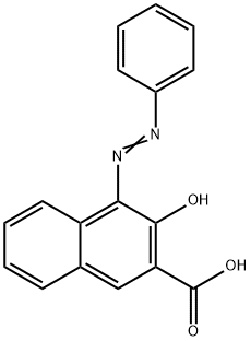 3-hydroxy-4-(phenylazo)-2-naphthoic acid  Structure