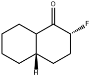 1(2H)-나프탈레논,2-플루오로옥타히드로-,트랜스-(8CI) 구조식 이미지