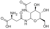 2-ACETAMIDO-1-BETA-[L-ASPARTAMIDO]-1,2-DIDEOXY-D-GLUCOSE 구조식 이미지