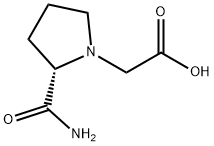 1-Pyrrolidineaceticacid,2-(aminocarbonyl)-,(2S)-(9CI) Structure