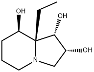 1,2,8-Indolizinetriol,8a-ethyloctahydro-,(1S,2R,8R,8aR)-(9CI) 구조식 이미지