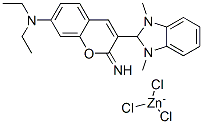 2-[7-(diethylamino)-2-imino-2H-1-benzopyran-3-yl]-1,3-dimethyl-1H-benzimidazole trichlorozincate 구조식 이미지