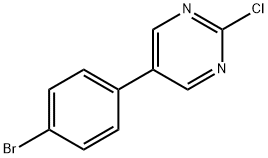 PYRIMIDINE, 5-(4-BROMOPHENYL)-2-CHLORO- 구조식 이미지