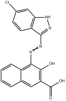4-[(6-Chloro-1H-indazol-3-yl)azo]-3-hydroxynaphthalene-2-carboxylic acid Structure