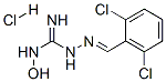 3-[(2,6-dichlorophenyl)methylene]-N-hydroxycarbazamidine hydrochloride Structure