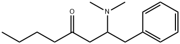 2-Dimethylamino-1-phenyl-4-octanone Structure