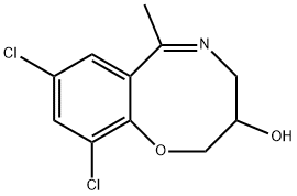 8,10-Dichloro-3,4-dihydro-6-methyl-2H-1,5-benzoxazocin-3-ol Structure