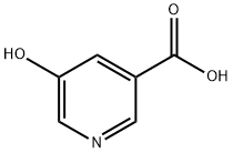 5-Hydroxynicotinic acid  구조식 이미지