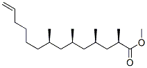 [2R,4R,6R,8R,(-)]-2,4,6,8-Tetramethyl-13-tetradecenoic acid methyl ester Structure