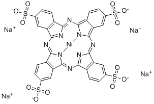 니켈 프타로시아닌테트라설폰산, 테트라나트륨 염 구조식 이미지