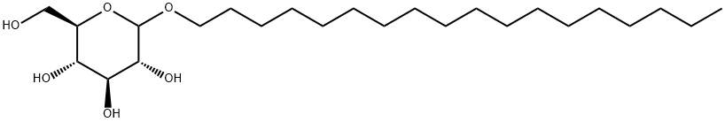 octadecyl D-glucoside Structure