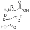 L-GLUTAMIC-2,3,3,4,4-D5 ACID 구조식 이미지