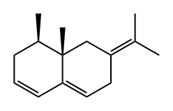 (1R,8aS)-1,2,6,7,8,8a-Hexahydro-1,8a-dimethyl-7-isopropylidenenaphthalene 구조식 이미지