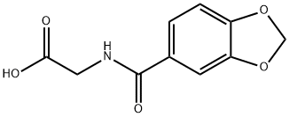 (1,3-BENZODIOXOL-5-YLCARBONYL)AMINO]ACETIC ACID Structure