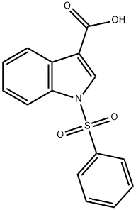 1-(PHENYLSULFONYL)-1H-INDOLE-3-CARBOXYLIC ACID Structure