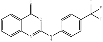 2-[4-(TRIFLUOROMETHYL)ANILINO]-4H-3,1-BENZOXAZIN-4-ONE Structure